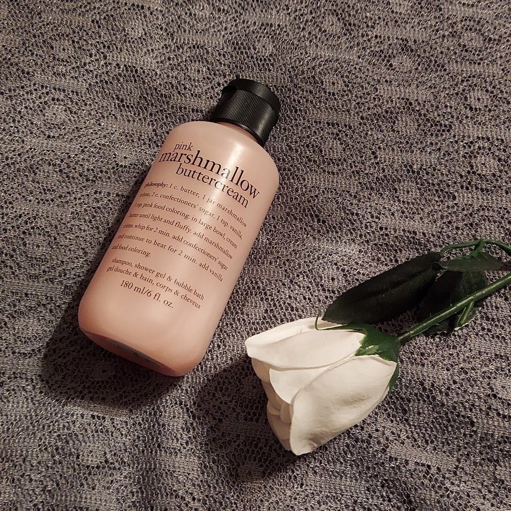 Philosophy Pink Marshmallow Buttercream Shampoo, Shower Gel, & Bubble Bath 6 oz